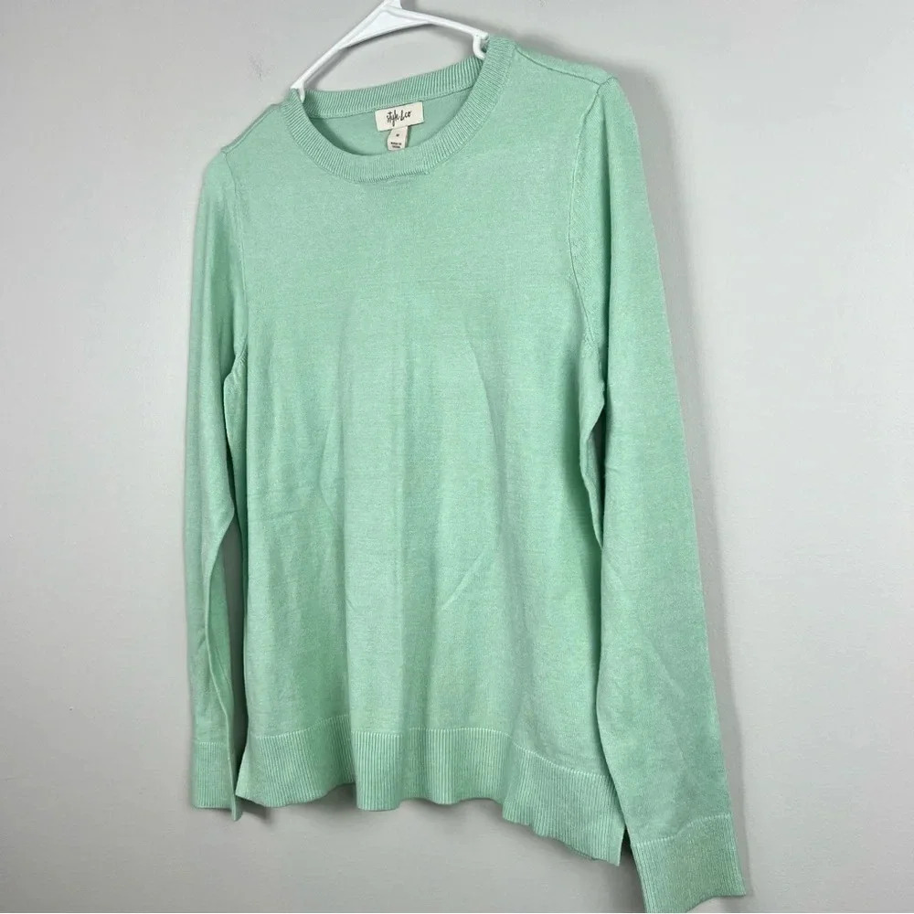 NEW Beautiful Teal Sweater, soft, stylish, from Style & Co.,  by Size Medium - Picture 3 of 9
